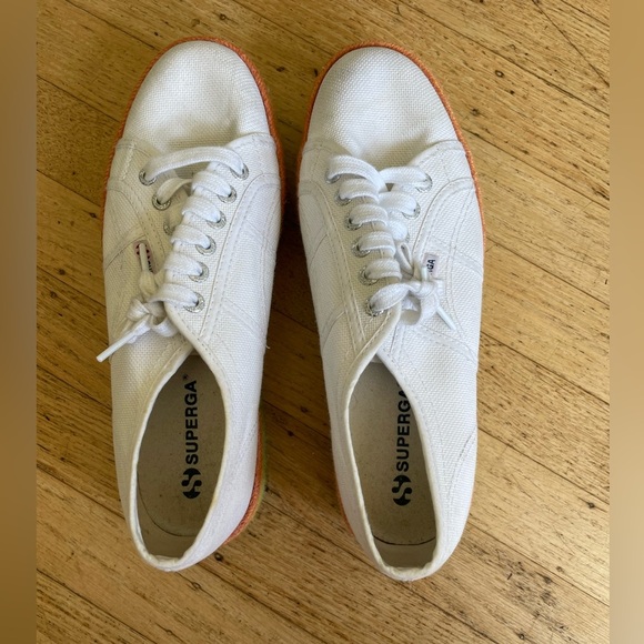 Superga rainbow platform 2790 White Canvas Sneakers - Picture 7 of 8